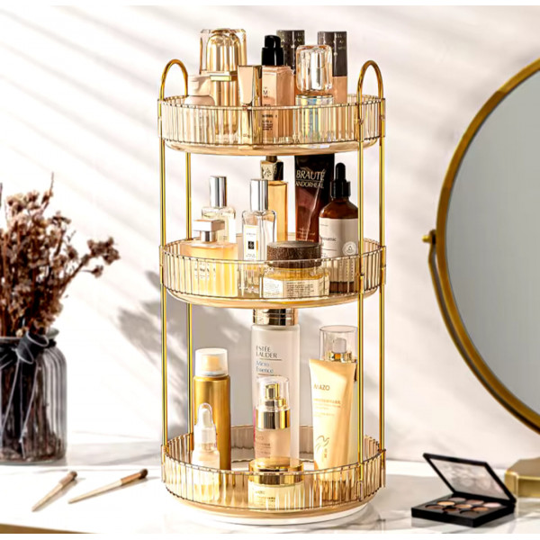 3 Layers Light Luxury Makeup Organizer