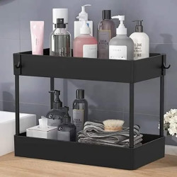 Under Sink Organizer, Under Bathroom Sink Storage 2 Tier