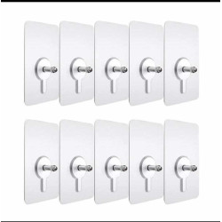 Super Quality Transparent Wall Hook (10 PICS)