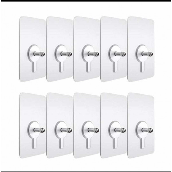 Super Quality Transparent Wall Hook (10 PICS)