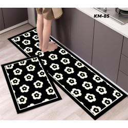 Anti-slip 3D Printed Geometric Kitchen Mat Set