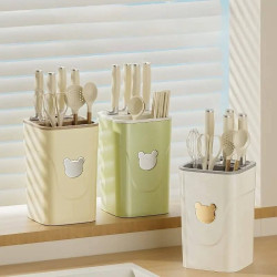 Multi-Functional Kitchen Utensil Holder with Drainage.