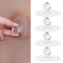 Wall Adhesived Diamond Hook( 30 Piese )