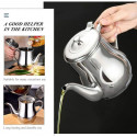 Stainless Steel Oil Strainer Pot Container Jug