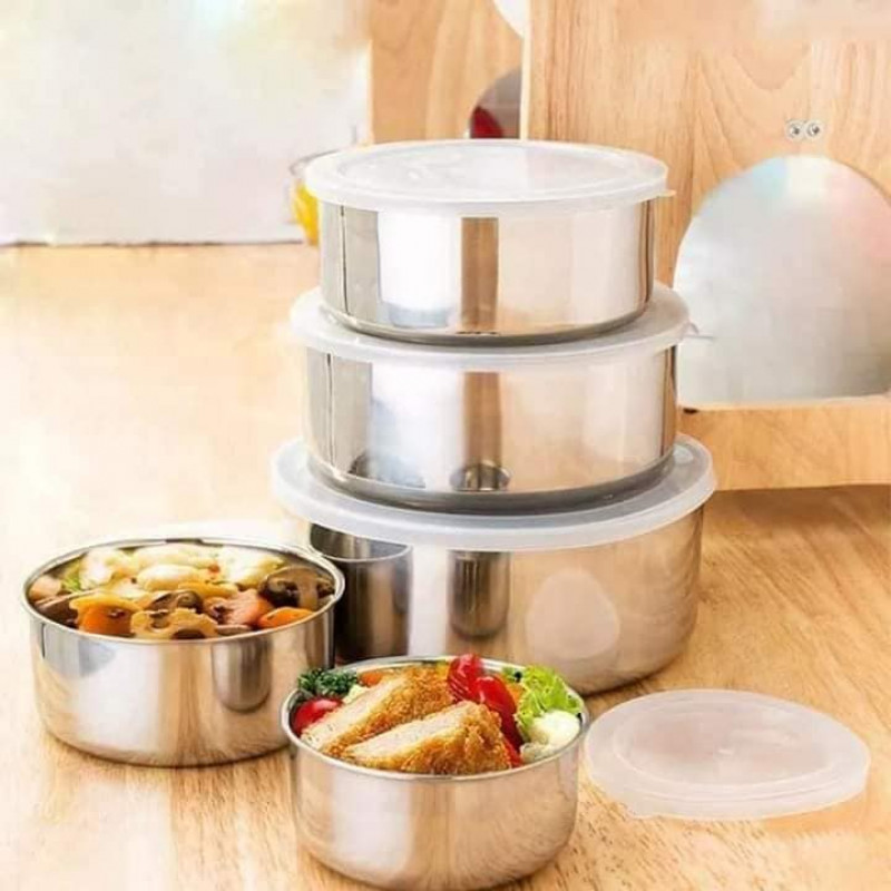 5Pcs Stainless Steel Mixing Bowls Set with Lids