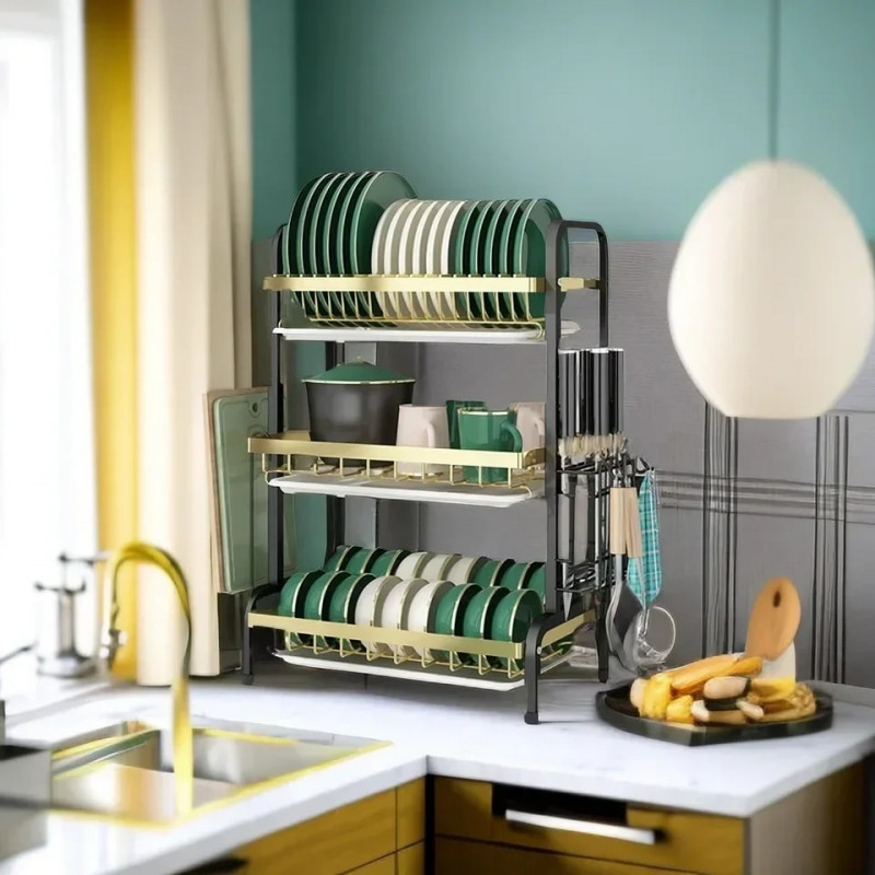 3 Tier Stainless Steel Kitchen Storage Shelf