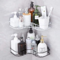 Bathroom Kitchen Corner Shelf (2-Pcs)