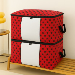 Star Printed Huge Capacity Printed Quilt Storage Bag(1 Pcs)