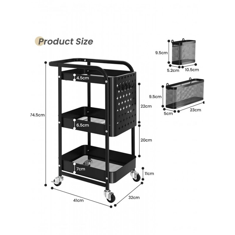 Multi-Functional Mobile Cart Trolleys