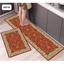 Anti-slip 3D Printed Geometric Kitchen Mat Set
