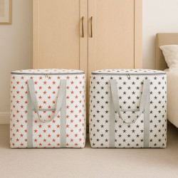 Premium Quality King Size Printed Storage & Travel Bag(2 pcs)