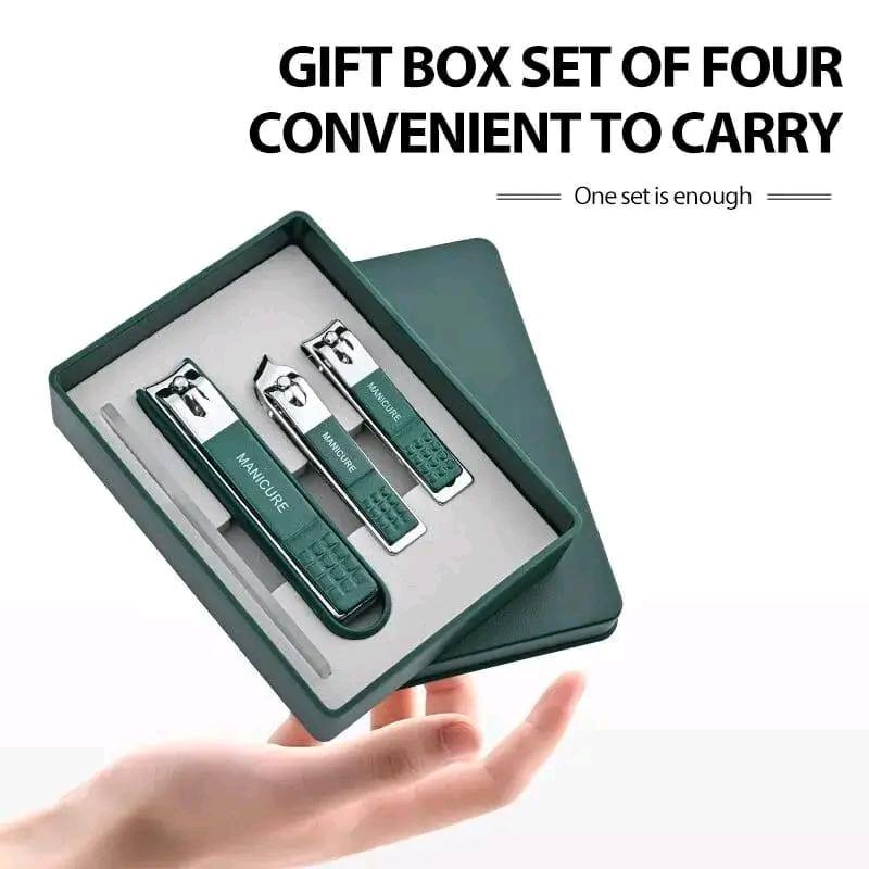4 Pcs Manicure Pedicure Set Stainless Steel Nail Clippers Kit