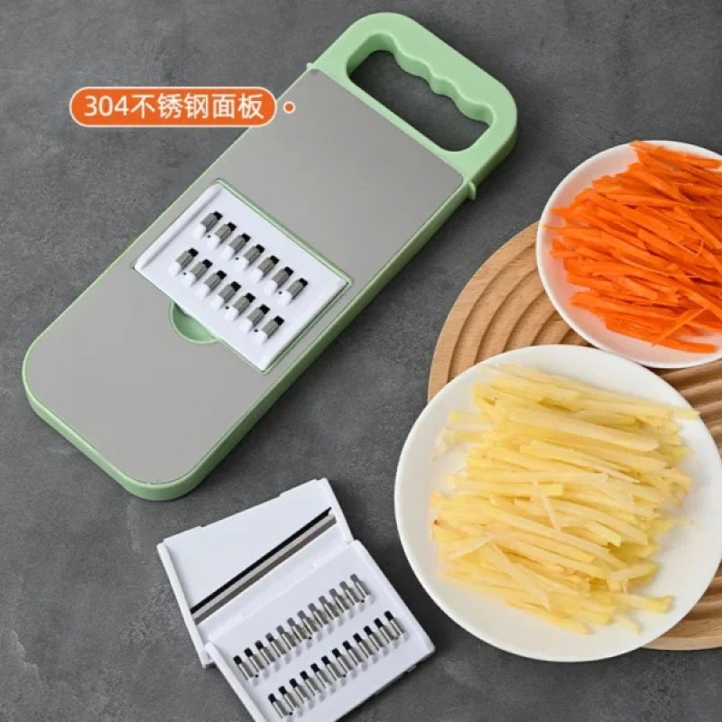 5 In 1 Stainless Steel Multifunctional Safe Fruit Vegetable Slicer Cutter Shredders 