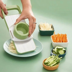 5 In 1 Stainless Steel Multifunctional Safe Fruit Vegetable Slicer Cutter Shredders 