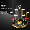 360 Degree Rotatable Stainless Steel Rotating Cup Mug Glass Holder