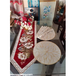 High quality vintage dining table Mat with runner