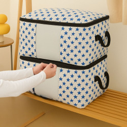 New Printed Quilt Storage Bag Blue star ( 1Pcs)