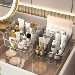 Transparent 5-Grid Storage Box