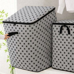 Star Printed Huge Capacity Printed Quilt Storage Bag( 1Pcs)