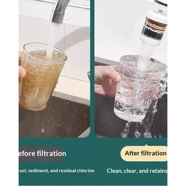 360 Degree Rotatable 6 Layers Water Filter Tap
