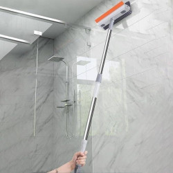 3 In 1 Floor cleaning Brush with wiper- long handle 