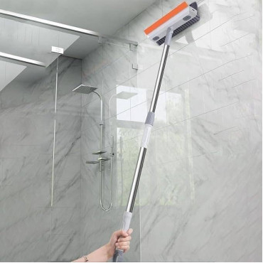 3 In 1 Floor cleaning Brush with wiper- long handle 