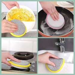 Double-Sided Dishwashing Sponge ( 10 Pcs)