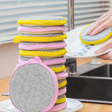 Double-Sided Dishwashing Sponge ( 10 Pcs)