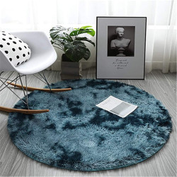 Round Carpet Floor Mats-Blue