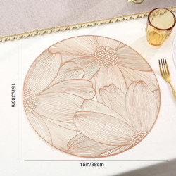 Dining Mats Set Round Shape ( 6 Pics)