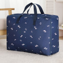 Navy Fish Print Premium Quality Printed Quilt/Blanket Storage Bag
