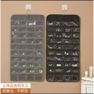  Hanging Storage Bag Jewelry Rack Necklace Bracelet Earrings Ring Watches Accessories Organizer with Hook