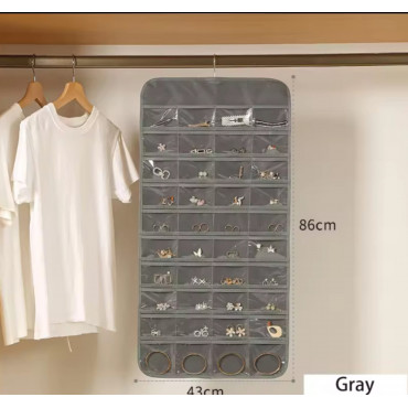  Hanging Storage Bag Jewelry Rack Necklace Bracelet Earrings Ring Watches Accessories Organizer with Hook