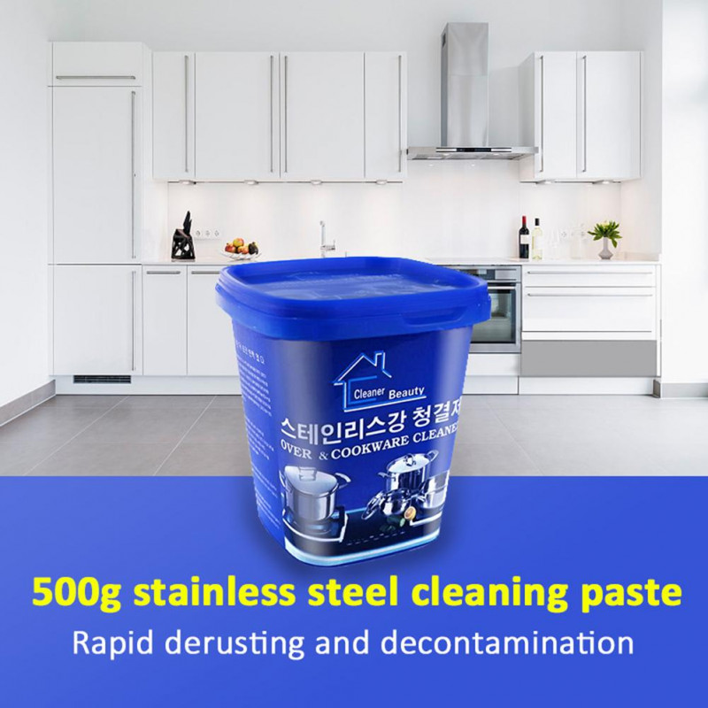 500g Rust Remover Kitchen Stainless Steel Pot Pan Kitchen Cleaner 
