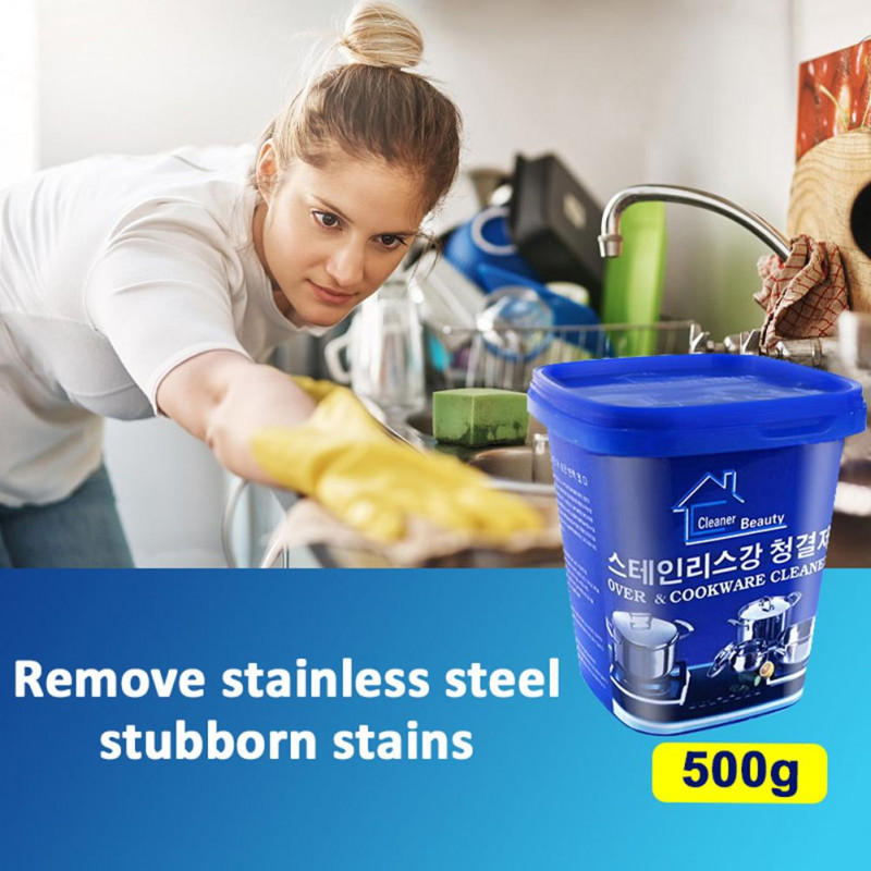 500g Rust Remover Kitchen Stainless Steel Pot Pan Kitchen Cleaner 