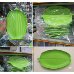  Leaf Shape Serving Plate (Set of 4 Pcs) (7/11) Inch 