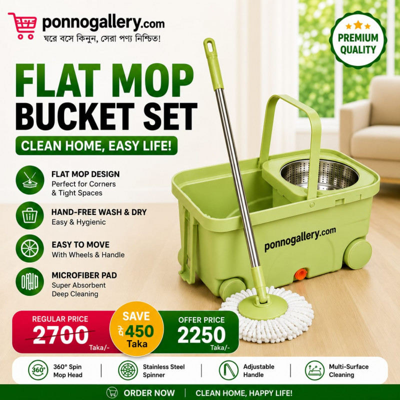 360° auto spin mop bucket home cleaning cotton mop