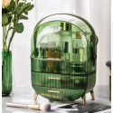Dust & Water Proof Transparent Large Capacity Makeup Storage Box With Handle