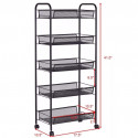 Multi-layer Movable Kitchen Rack