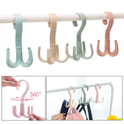 360 Degree Rotatable Bag Shoes Belt Scarf Hanger