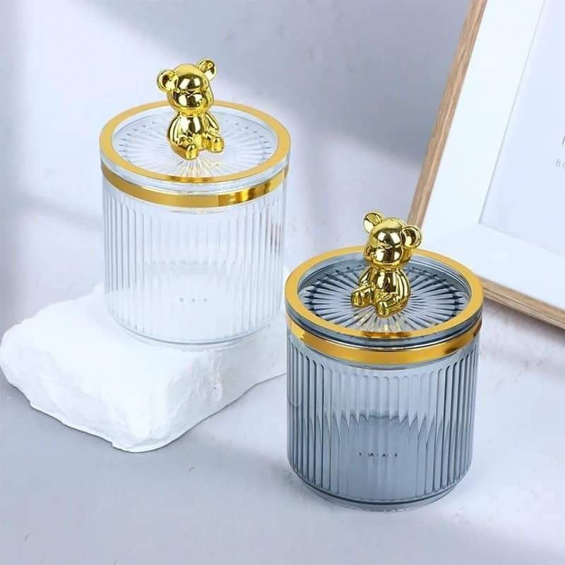 Cute Bear Cotton Pad Holder