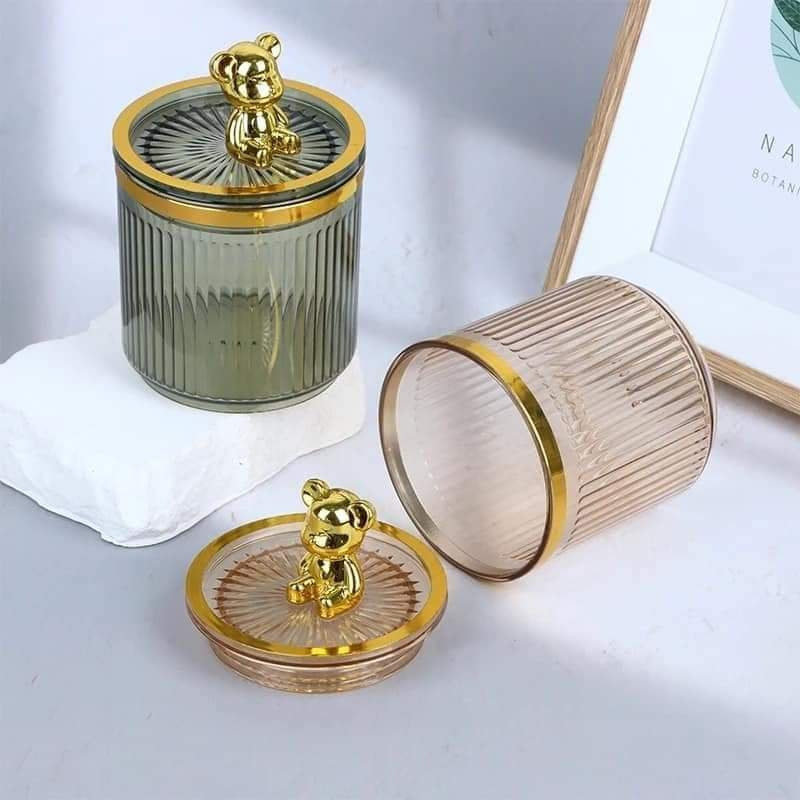 Cute Bear Cotton Pad Holder