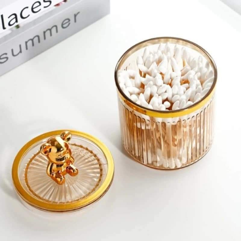 Cute Bear Cotton Pad Holder