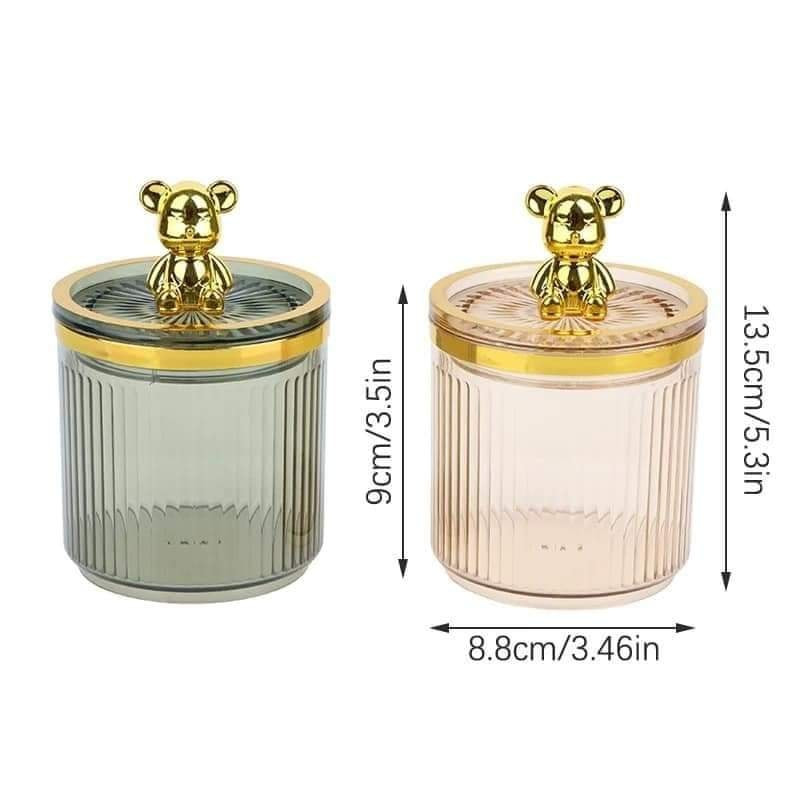 Cute Bear Cotton Pad Holder