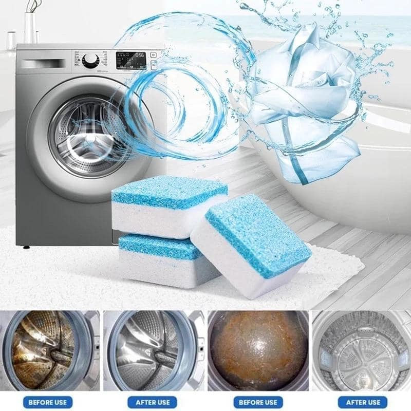 New 12 pcs Washing Machine Cleaning Tablets bacteria remover Cleaning detergent tablets 