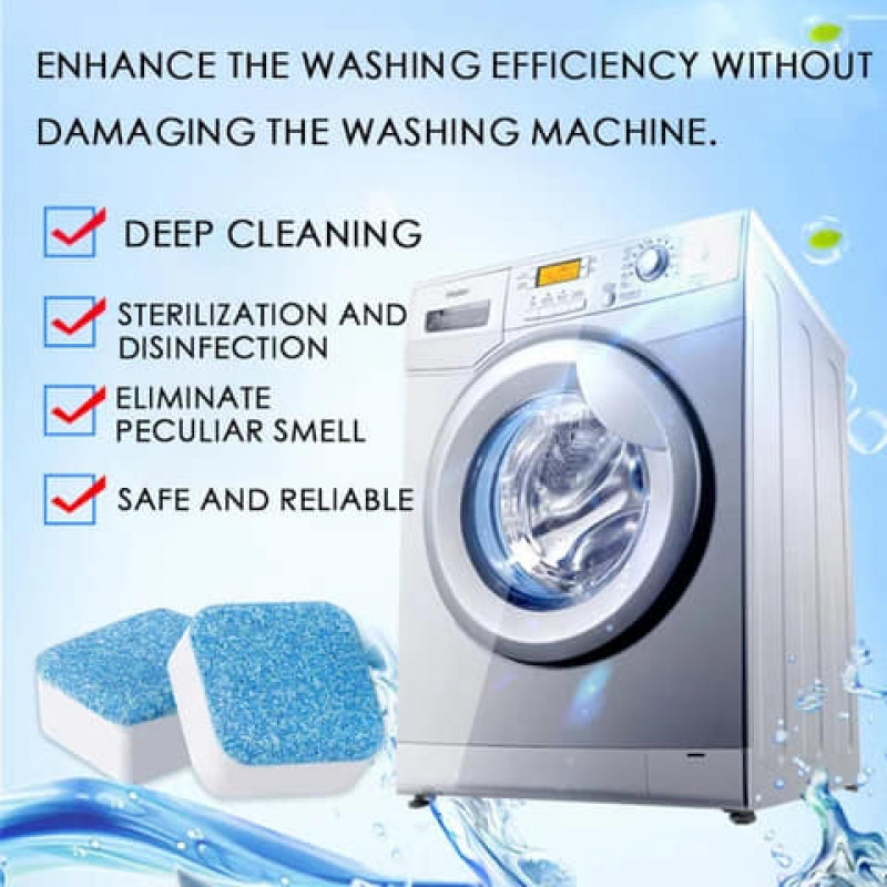 New 12 pcs Washing Machine Cleaning Tablets bacteria remover Cleaning detergent tablets 