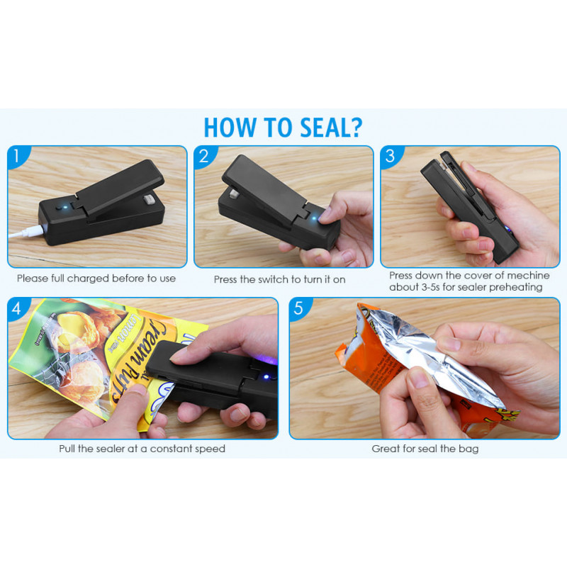 USB Rechargeable Mini Sealer Multipurpose Heat Sealer