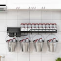 Wall Mounted Multifunctional Kitchen Storage Shelf 