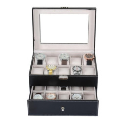 2 Layer 20 Slots Watch Box