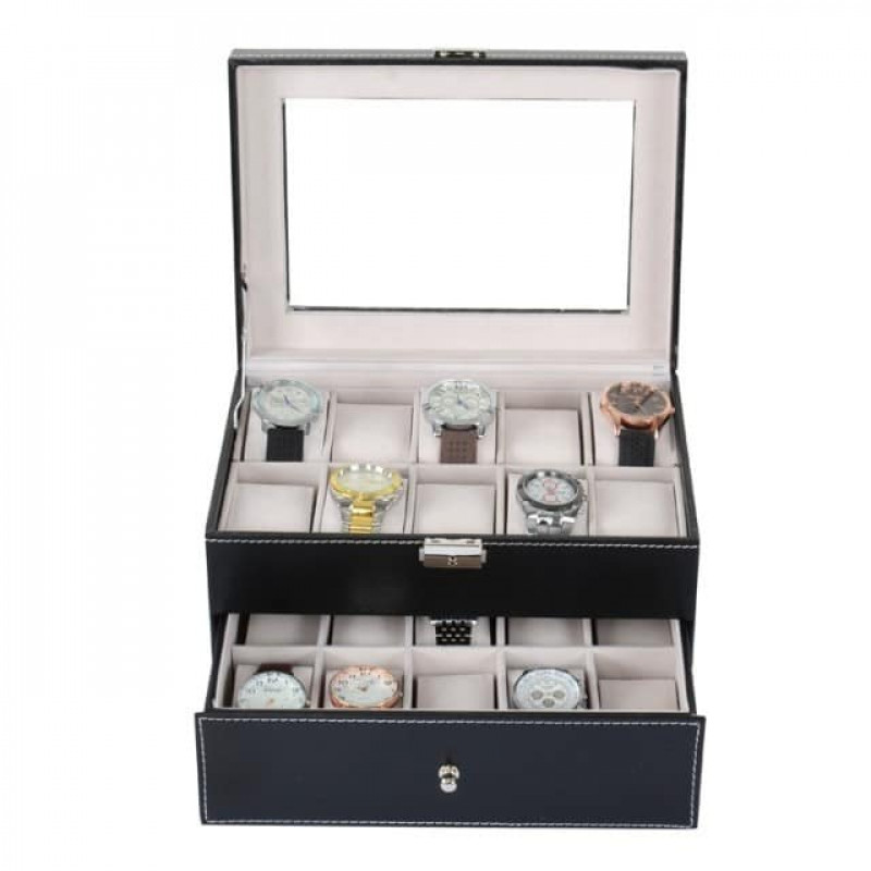 2 Layer 20 Slots Watch Box